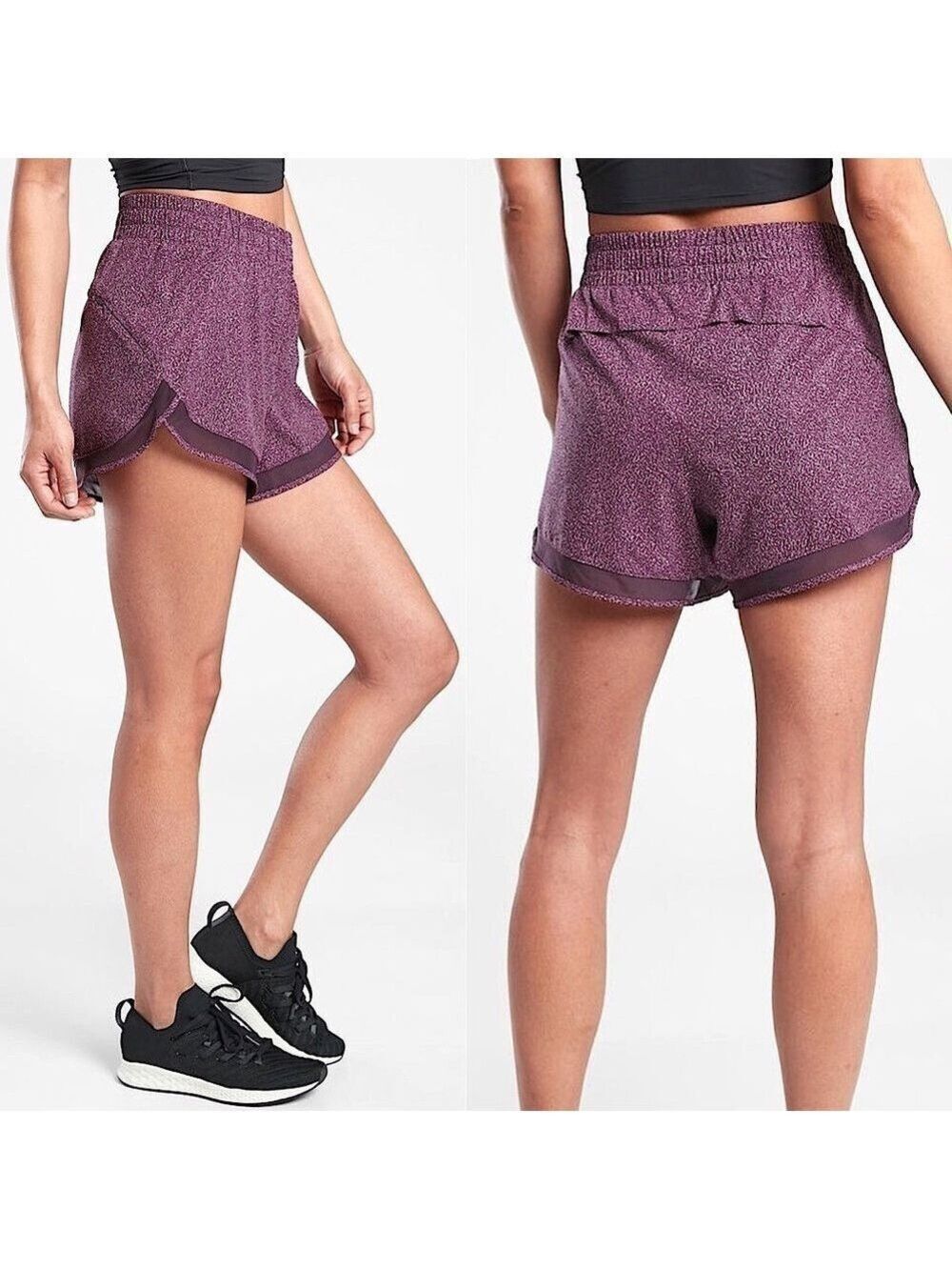 Athleta Mesh Racer Run Shorts - Picture 2 of 11